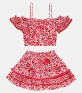 Thumbnail for your product : Poupette St Barth Kids Ariel floral skirt