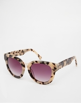Thumbnail for your product : ASOS Handmade Retro Sunglasses With Chunky Metal Bridge - Tortoise