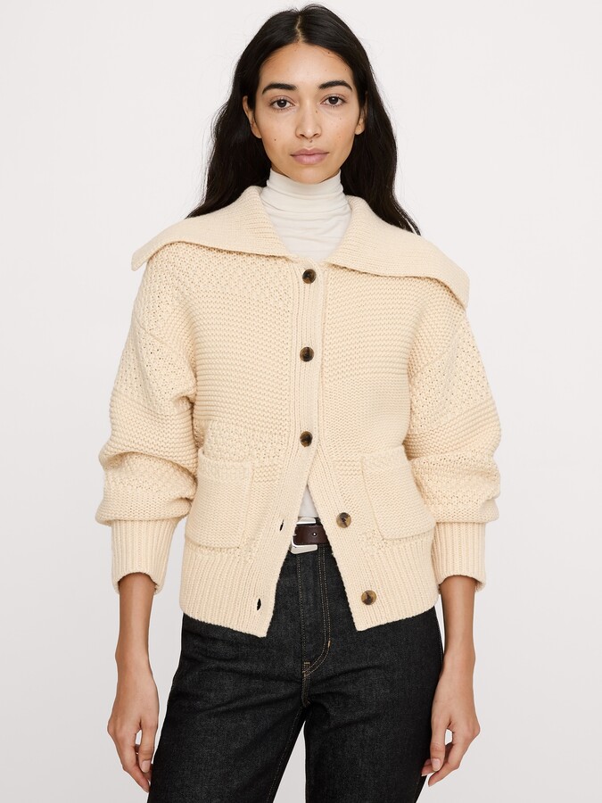 Banana Republic Spacedye Cotton-Wool Cardigan