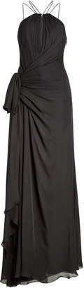 Roberto Cavalli Silk Chiffon Floor Length Gown