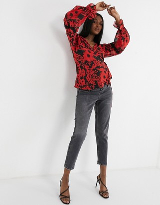 asos maternity blouse