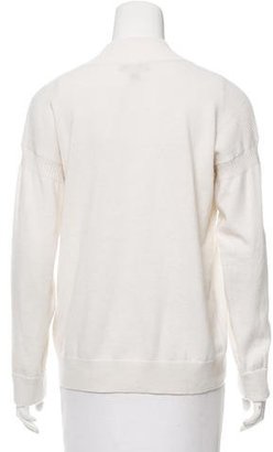 Burberry Long Sleeve V-Neck Sweater