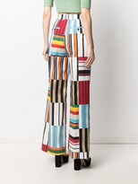 Thumbnail for your product : Dolce & Gabbana Stripe-Detail High-Waisted Trousers
