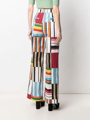Dolce & Gabbana Stripe-Detail High-Waisted Trousers