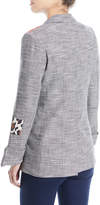 Thumbnail for your product : Paulene Patchwork French-Cuff Check Blazer
