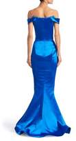 Thumbnail for your product : Zac Posen Off-The-Shoulder Satin Gown