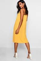 Thumbnail for your product : boohoo Jasmine Plunge Front Cami Midi Dress