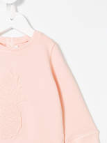 Thumbnail for your product : Chloé Kids lace-appliqué sweatshirt
