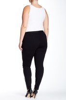 Thumbnail for your product : Eileen Fisher Leather Blocked Leggings (Plus Size)