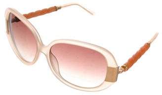 Oscar de la Renta Oversize Tinted Sunglasses