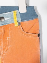 Thumbnail for your product : Stella McCartney Kids Heart Patch Colour-Block Jeans