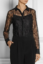 Thumbnail for your product : DKNY Floral-lace shirt