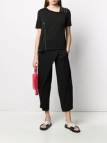 Thumbnail for your product : stagni 47 Cropped Layered Front Trousers
