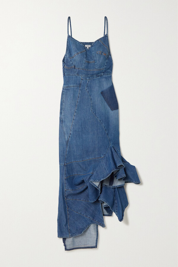 Ruffle+denim+dress | Shop the world's largest collection of 