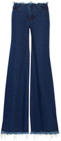 Thumbnail for your product : Marques Almeida Frayed Low-rise Flared Jeans