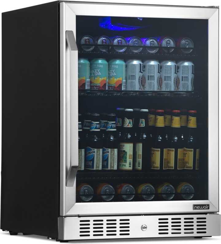 NewAir 24" Builtin or Freestanding 177 Can Beverage Fridge in