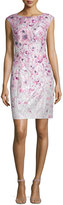 Thumbnail for your product : Kay Unger New York Cap-Sleeve Floral-Printed Cocktail Sheath Dress