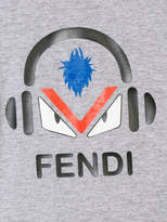 Thumbnail for your product : Fendi Kids headphone print T-shirt