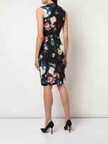 Thumbnail for your product : Adam Lippes Rose-Print Twisted-Waist Dress