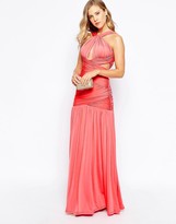 Thumbnail for your product : Forever Unique Grecian Wrap Halterneck Maxi Dress