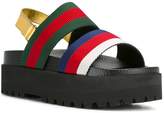 Thumbnail for your product : Gucci Web platform sandals