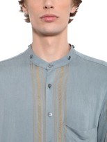 Thumbnail for your product : Ann Demeulemeester Viscose Shirt W/ Double Collar