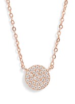Thumbnail for your product : Nordstrom Pave Disc Pendant Necklace