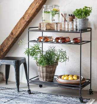 Co The Forest & Metal Industrial Drinks Trolley