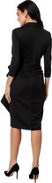 Thumbnail for your product : Xscape Evenings Short Scuba Collar Side Ruffle (Black) Women's Dress