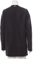 Thumbnail for your product : Mackage Leather-Accented Wool Coat