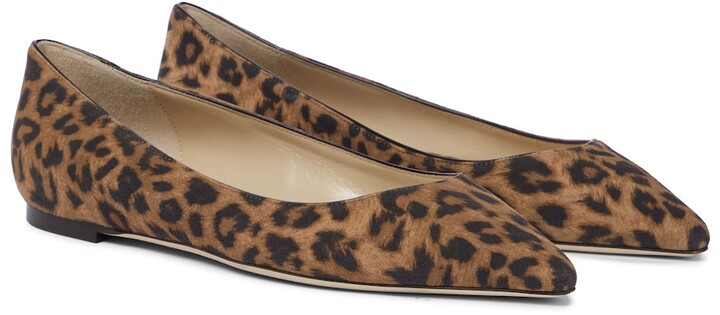 jimmy choo leopard flats