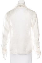 Thumbnail for your product : Ralph Lauren Black Label Silk Long Sleeve Top