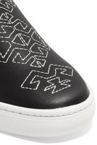 Thumbnail for your product : Soludos Embroidered Leather Slip-On Sneakers