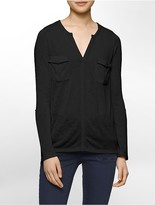 Thumbnail for your product : Calvin Klein Womens Cargo Long Sleeve Shirt