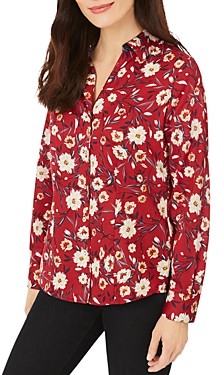 Red Floral Blouse | Shop the world's largest collection of fashion 