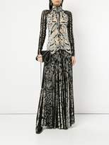 Thumbnail for your product : Roberto Cavalli lynx print long dress