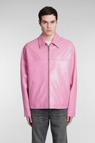Thumbnail for your product : GUESS Leather Jacket In Rose-pink Leather