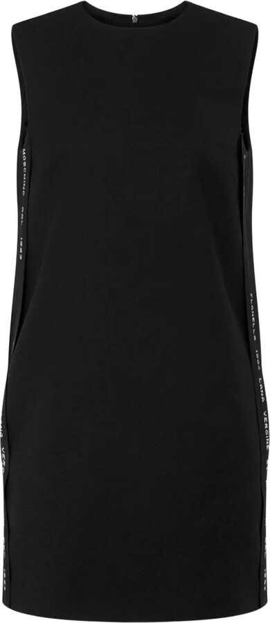Moschino Sleeveless Tape-Detail Mini Dress