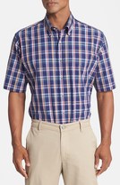 Thumbnail for your product : Peter Millar 'Pordenone' Regular Fit Short Sleeve Plaid Sport Shirt
