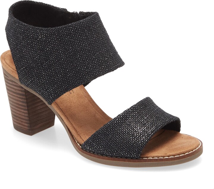 champagne metallic foil woven women's majorca cutout sandals