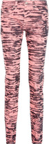 Thumbnail for your product : Etoile Isabel Marant Iti tiger-print corduroy mid-rise skinny jeans