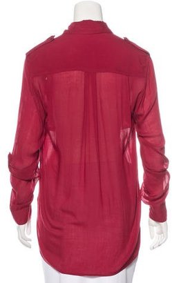 Etoile Isabel Marant Button-Up Long Sleeve Top