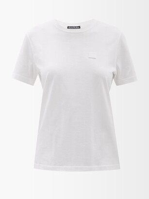 Acne Studios - Face-patch Cotton-jersey T-shirt - White