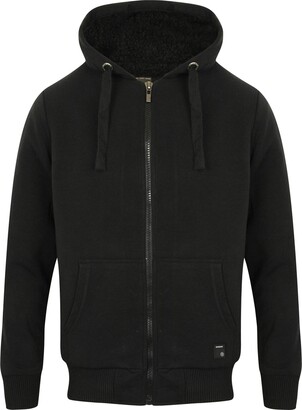 Mens Dissident Hoodie Sweatshirt/Jumper Jacket 'Toulouse' Sherpa Fleece  Lined - ShopStyle