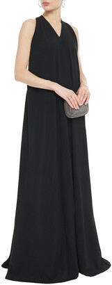 Victoria Beckham Pleated Crepe Gown