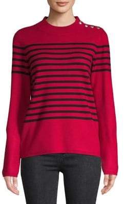 Karl Lagerfeld Paris Striped Rugby Sweater