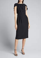 Thumbnail for your product : Prada Bowed Capelet Dress