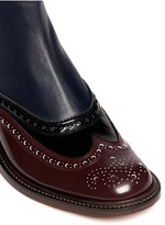 Thumbnail for your product : Nobrand 'Egim' leather brogue Chelsea ankle boots