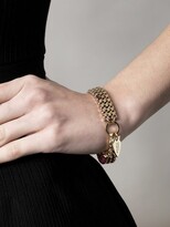 Thumbnail for your product : Lizzie Fortunato Triple Box Chain And Thread Bracelet - Lilac Pink