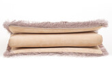 Thumbnail for your product : Ferragamo Beige Suede and Fabric Ginny Fringed Crossbody Bag